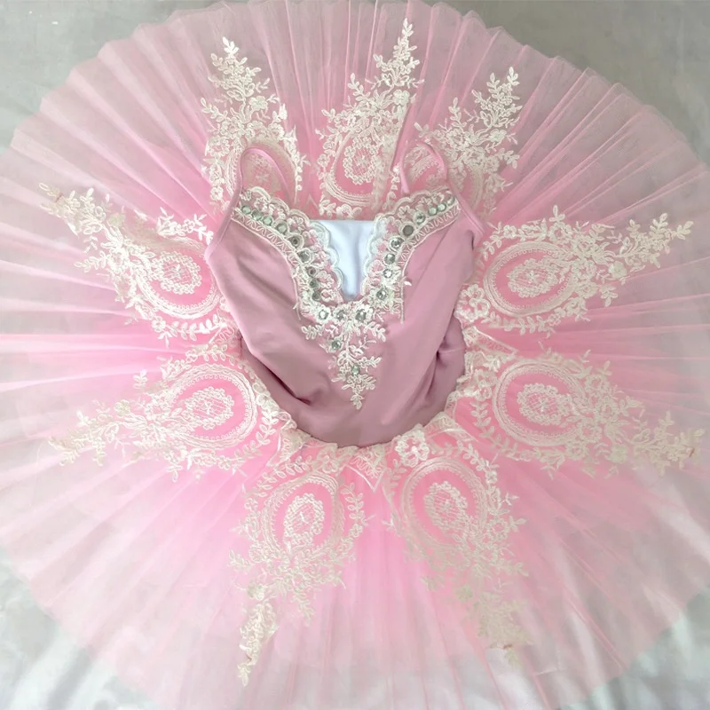 

PD07163 Girls Ballet Tutu Dress Kids Dance Costume for Stage Performance and Daily Practice