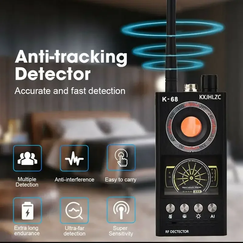 Camera Detector wifi bluetooth blocker RF Bug Detector GPS Tracker 4G 5G Mobile Signal GPS Jammer Blocker Spy Gadgets Detector