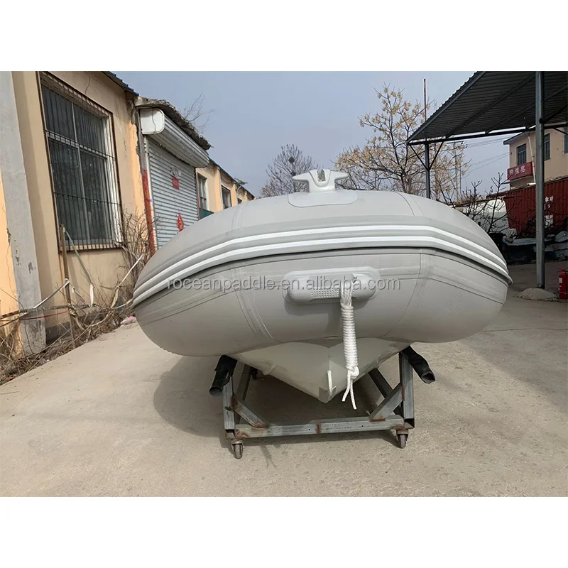 CE Certified 3.9m(12.8ft) Deep V Aluminum Hull RIB 390 Boat Hypalon Inflatable High Speed Fishing Boat For Sale