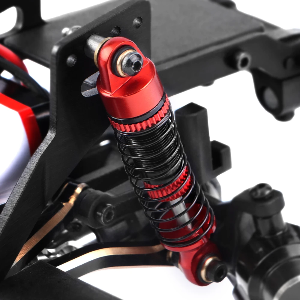 53mm Aluminum Threaded Shock Absorber Oil Damper for Redcat Ascent-18 1/18 RC Crawler Upgrade Parts (Red) - view 4