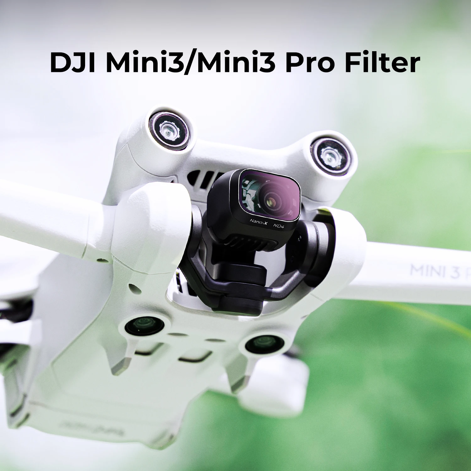 Фильтр K & F Concept ND4 для DJI Drone Mini3/Mini3 Pro с односторонней противоотражающей зеленой пленкой, водонепроницаемый, устойчивый к царапинам