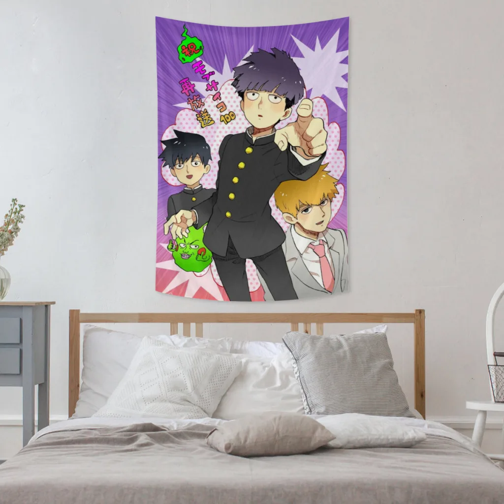 

Mob Psycho 100 Tapestry Room Décor Aesthetic Home Decoration Bedroom Wall Art