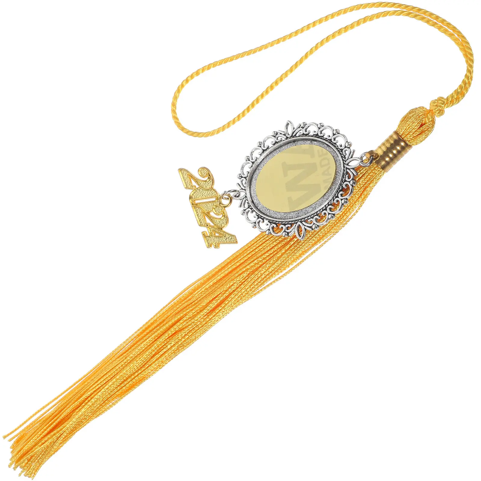 Graduation Cap Tassel 2024 Zinc Alloy Polyester Tassel Pendant for Graduation Cap Decor Trendy Fashionable Movement Design