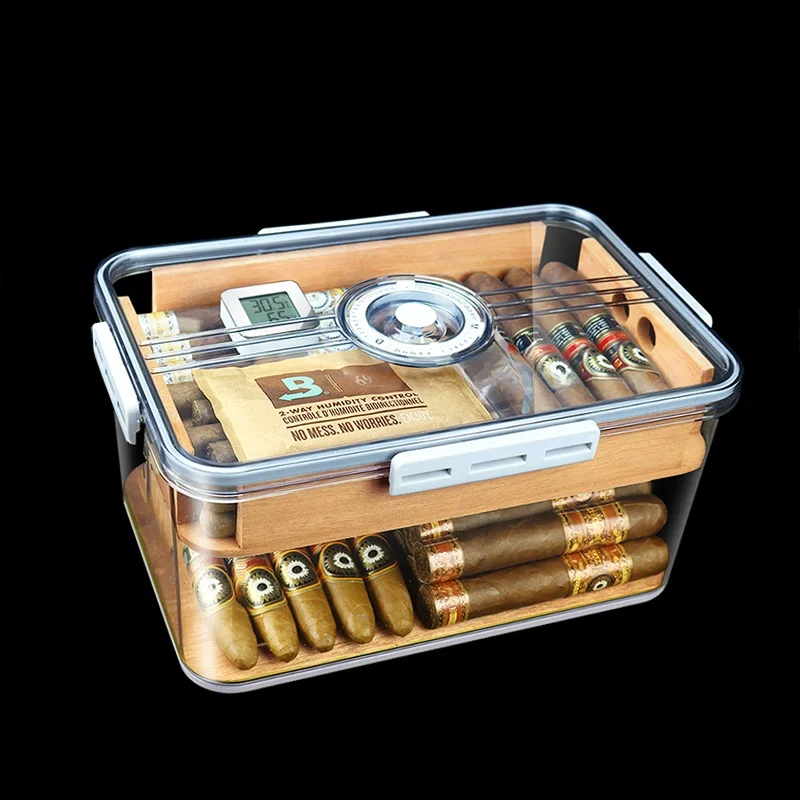 scatola-per-sigari-cubani-portatile-sigillata-con-controllo-dell'umidita-in-legno-di-cedro-senza-sigari-custodia-per-l'umidificazione-e-la-conservazione-ideale-per-i-viaggi