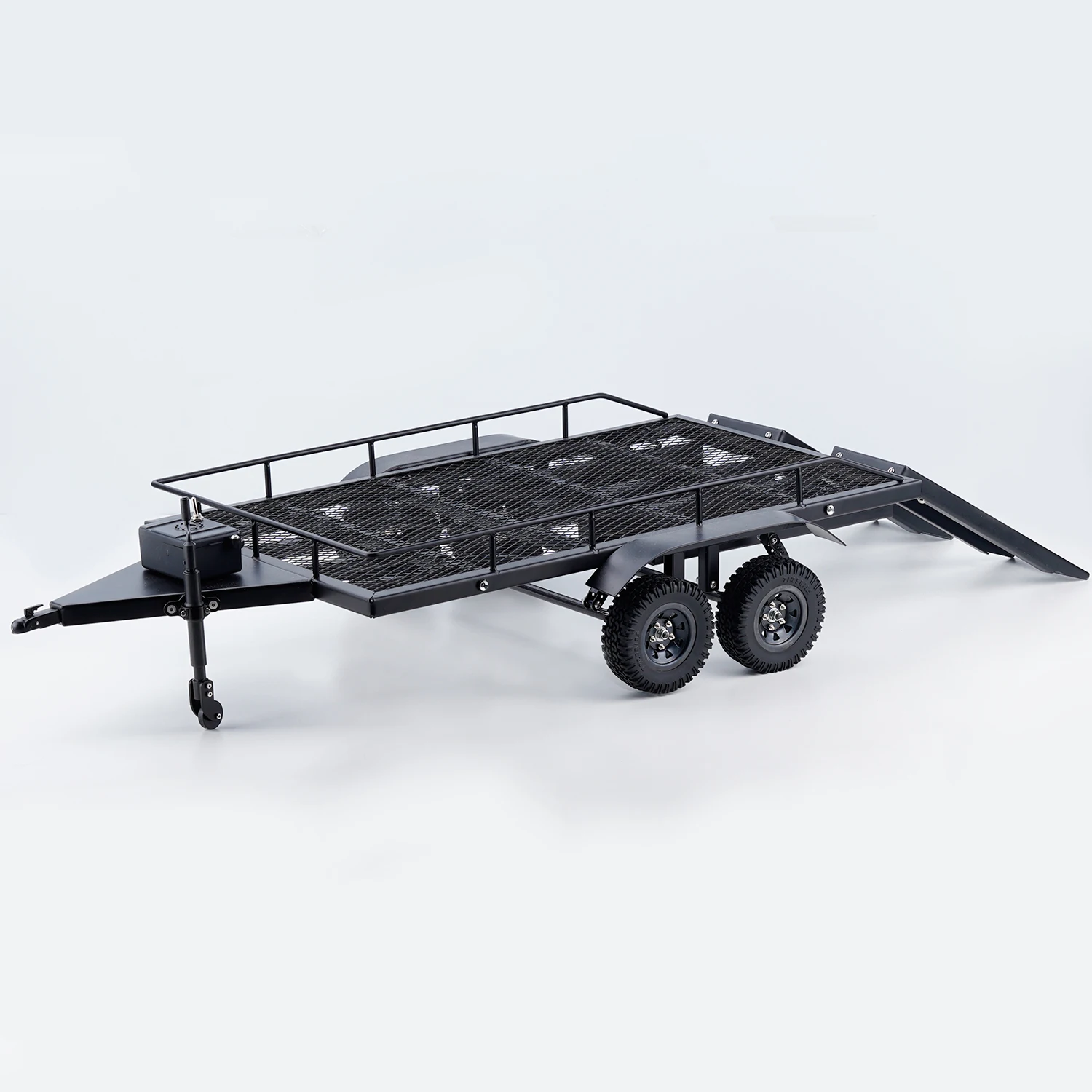 TCRC Heavy Duty Truck Trailer for 1/10 RC Crawler Car Axial SCX10 SCX10 II SCX10 III Traxxas TRX4 TRX6 D90 CC01