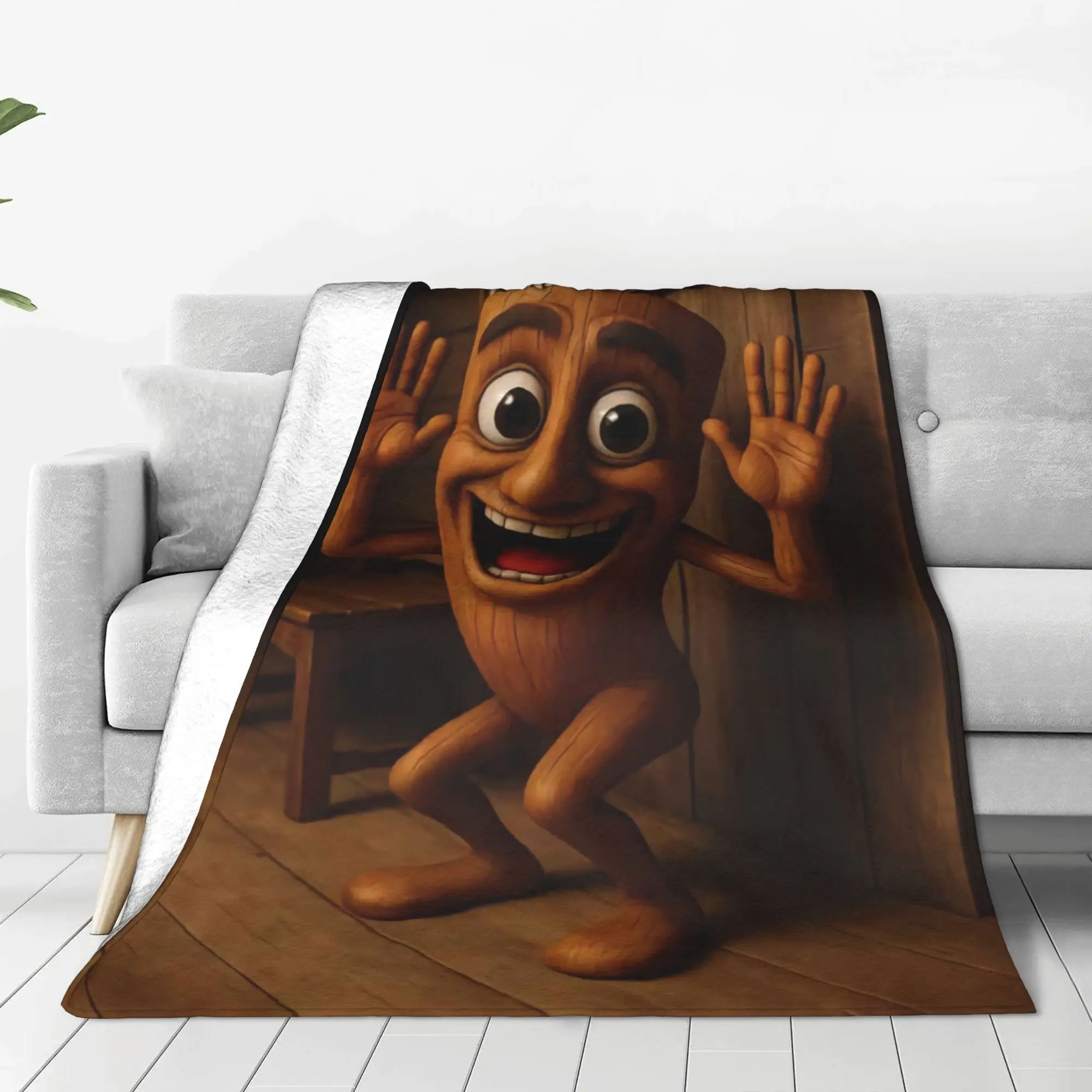Tung Tung Tung Sahur Blanket Quality Soft Warm  Throw Blanket Spring Kids Home Decor Print Bedspread