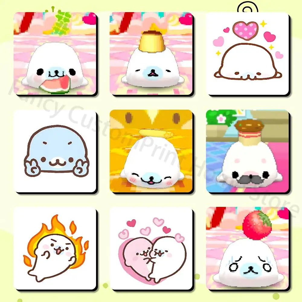 

Cute M-Mamegoma Seal Meme Soft Magnetic Refrigerator Magnets Personality Decorations Creative Gifts