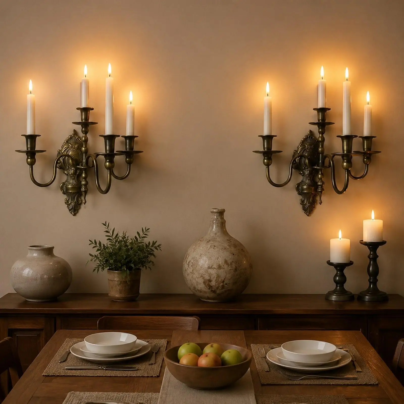

Wall Candle Sconces Antique Home Decor Decorations Rustic Candelabra Wall Candle Holders Candlestick for Party Wedding Indoor