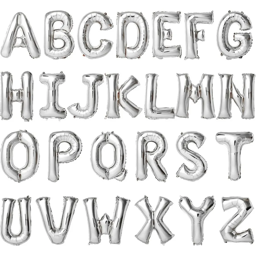 16 Inch Silver Lett… - image