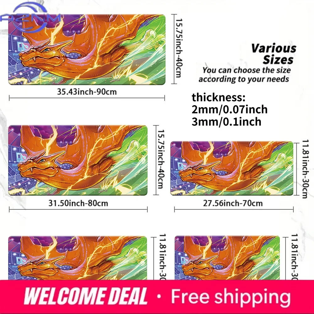 Epic Lightning Charizard Gaming Mouse Pad Non-Slip Desk Mat