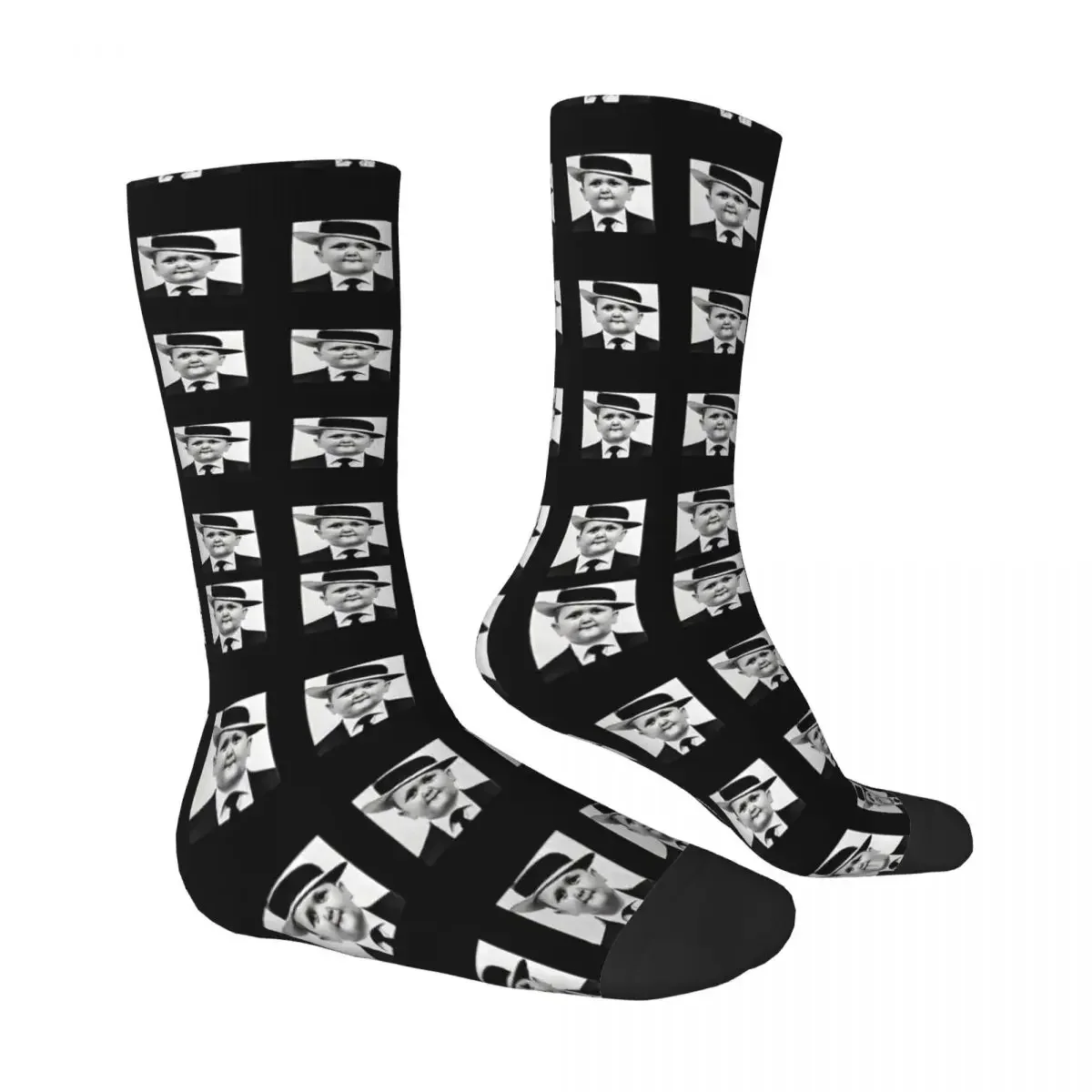 Funny Men's Socks Gentle Retro Harajuku Hasbulla Magomedov Hip Hop Novelty Crew Crazy Sock Gift Pattern Printed