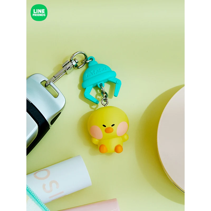 Line Friends Original Kawaii Brown Bear Sally Cony Choco Anime Keychain Cartoon Cute Minini Series Bag Hanging Pendant Gifts Toy