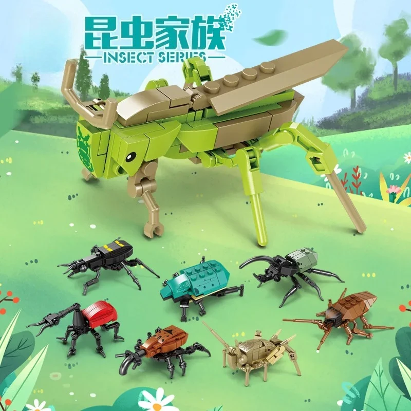 ตัวต่อเสริมพัฒนาการเด็ก ชุดแมลง ไคจิ 80041 กล่องเล็ก