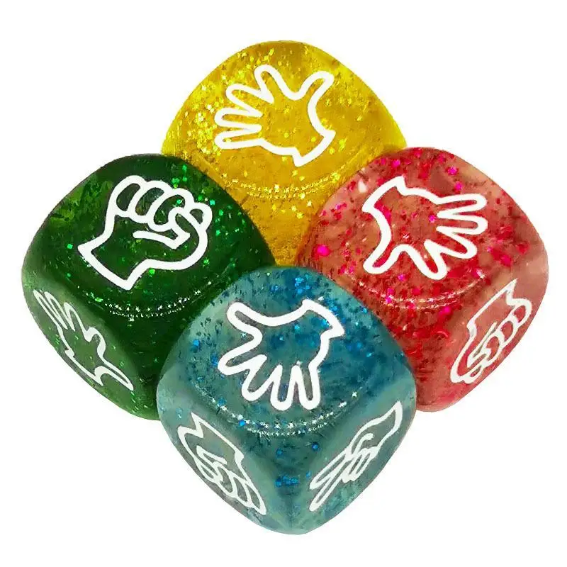 Funny Rock Paper Scissors Dice Board Game Creative Interactive Party Toy for Parent-child Activities Kids Birthday Gifts