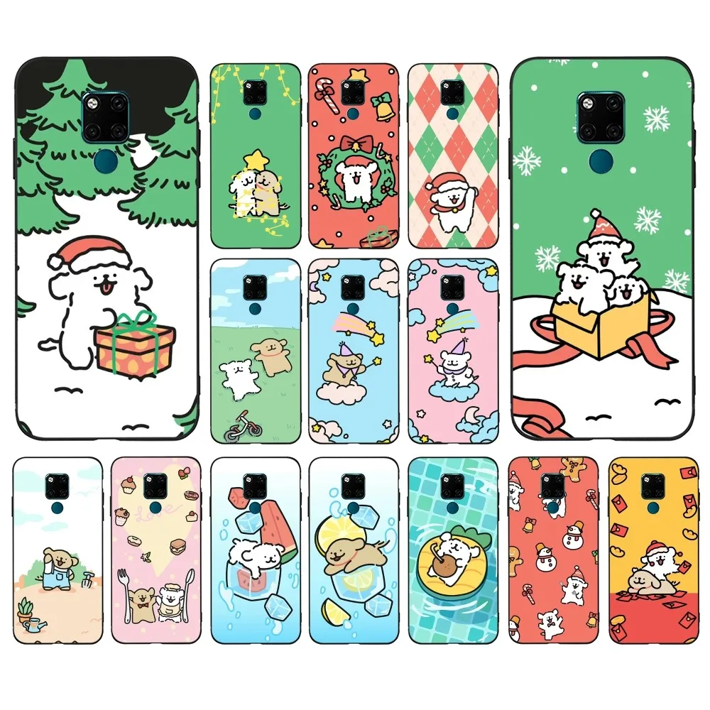 

Cute Puppy Phone Case For Huawei Mate 10 20 30 40 50 lite pro Nova 3 3i 5 6 SE 7 pro 7SE