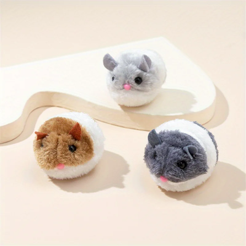 Cat toys, artificial mice Clockwork Vibrate Mouse Toy Wind Up for Cat Catching Playing Indoor