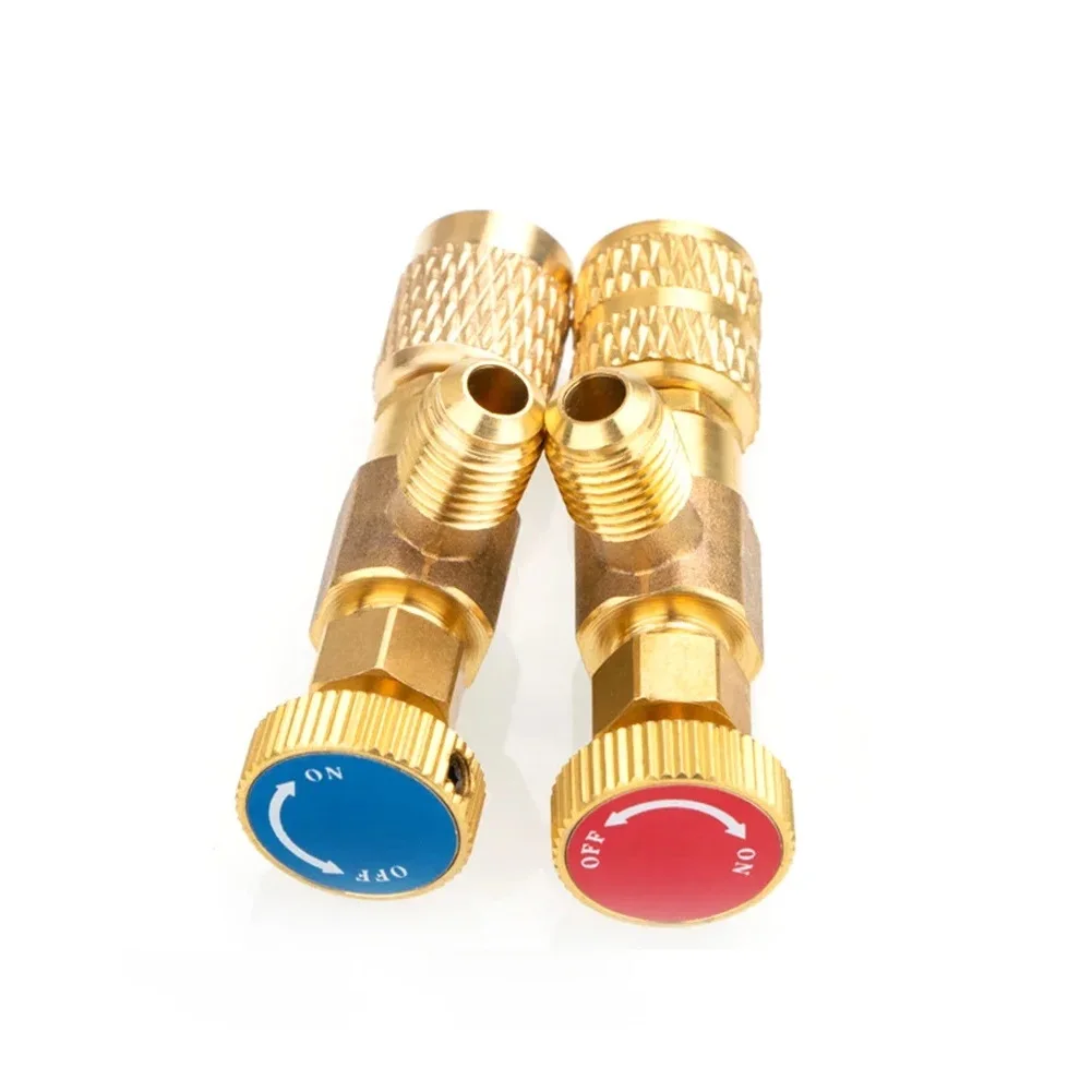 

Hot Sale Air Conditioning Refrigerant Safety Valve R410A R22 1/4 " Refrigeration Charging Safety Liquid Adapter Hand Tool Parts