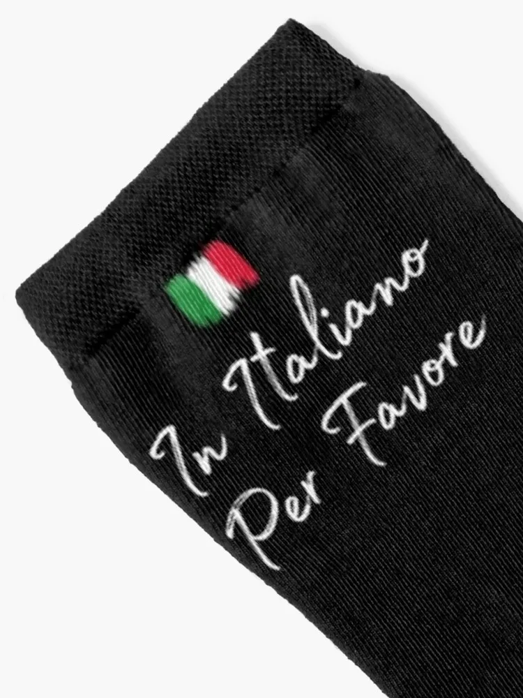 In Italiano Per Favore - Italian Language Quote - Italian Teacher Student Tutor - Speak ItalianSocks Funny Gift Men'S Sock