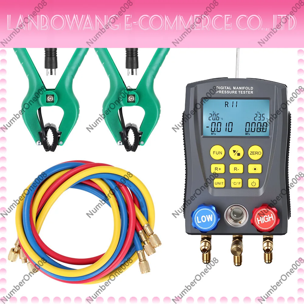 Digital Refrigerant Gauge Electronic AC Charging Tool for Home Car HVAC