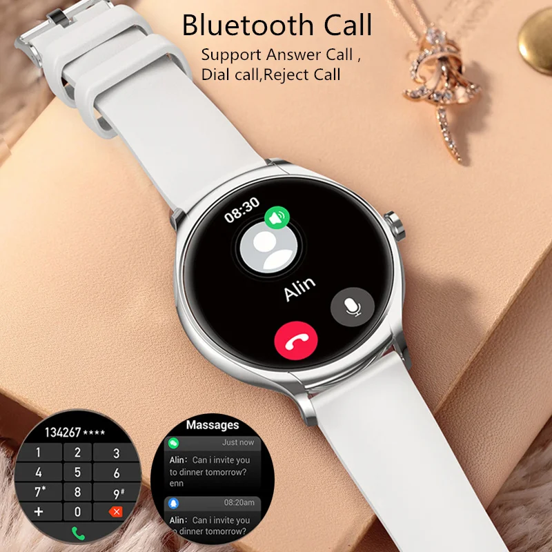 Smartwatch Women Bluetooth Answer Call Waterproof IP67 Custom Dials 1.39inch IPS Touch Screen Smart Watch Korean Support 2023