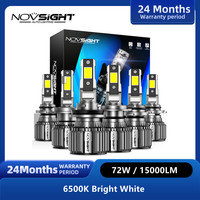 Novsight N74 H4 LED Headlight For Car H7 LED H11 9005 HB3 9006 HB4 9012 6500K 15000LM 72W 12V LED Auto Headlamp Fog Light Bulbs