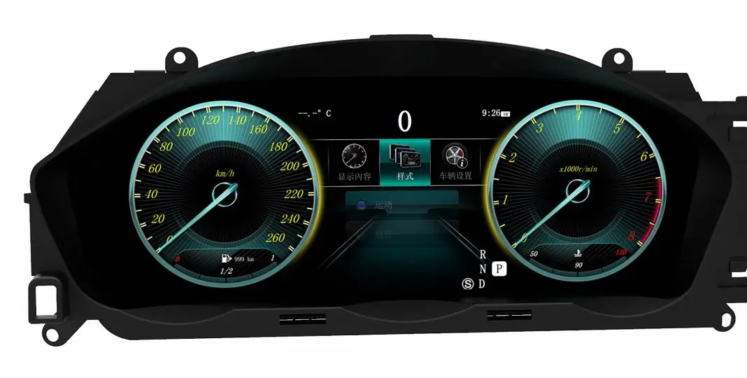 Car Radio For Mercedes Benz C GLC W204 W205 X253 08-18 LCD Digital Cluster Instrument Dashboard Panel Cockpit Speedometer