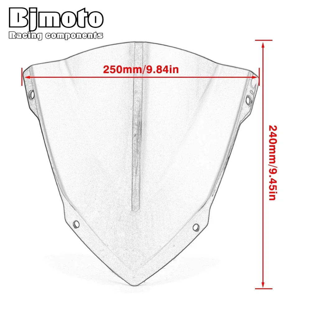 Motorcycle MT FZ 07 Windshield Windscreen Wind Deflectors For Yamaha MT07 FZ07 MT-07 FZ-07 2018 2019 2020