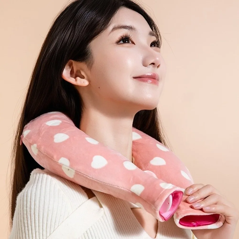 

Thickened U-shaped Hot Water Bag Portable Cold and Hot Use Hot-water Bag Neck Support Detachable Leak-proof Icy Cooling Neck Bag