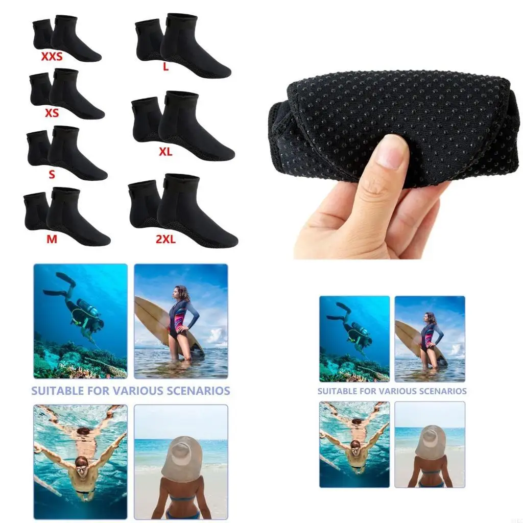 

2 шт. носки для женщин и мужчин, носки для термальной воды, неопреновые носки 3 мм, противоскользящие носки для плавания, носки