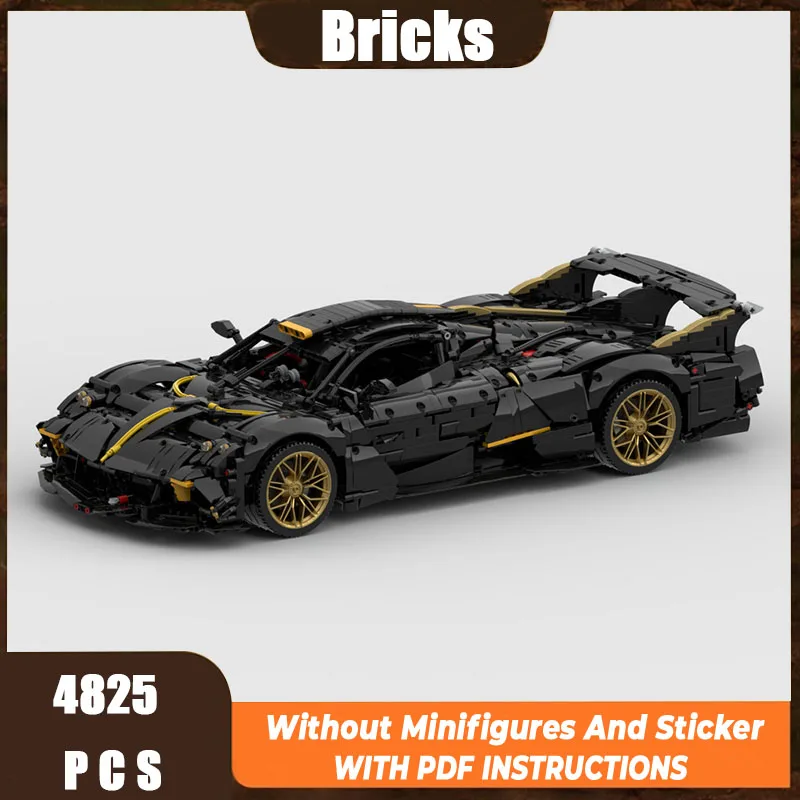 

Новый Moc Building Block Модель Супер спортивный автомобиль Huayra R Evo Модульный строительный блок Подарок Детская игрушка DIY Сборочный набор