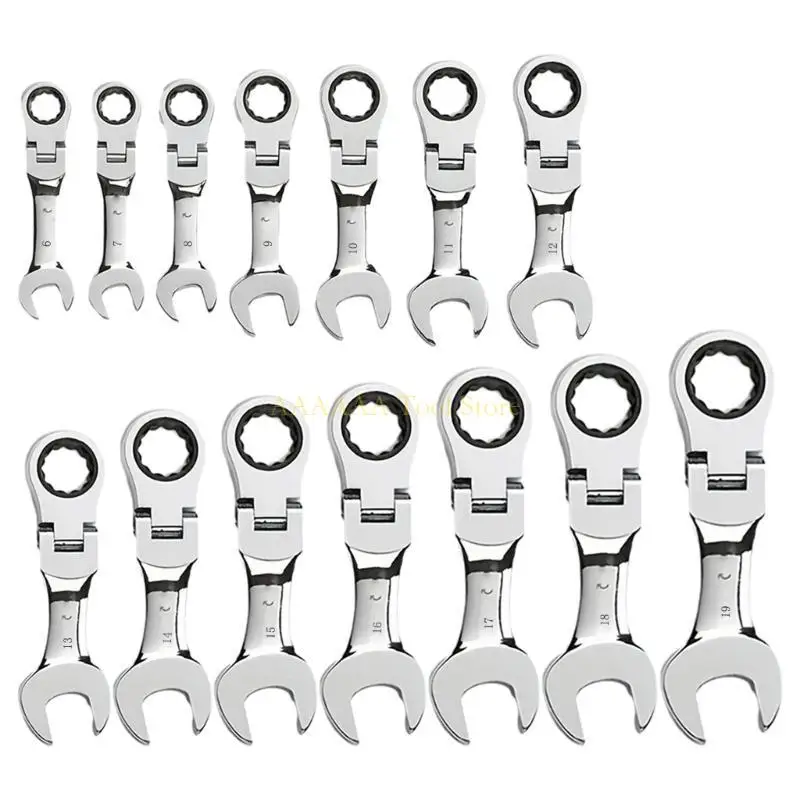 A2BE Công cụ Ratchet tiện lợi đầu tiên Ratcheting Cờ lê 5 ° Chuyển động & 72teeth cho các dự án DIY và sửa chữa cơ học