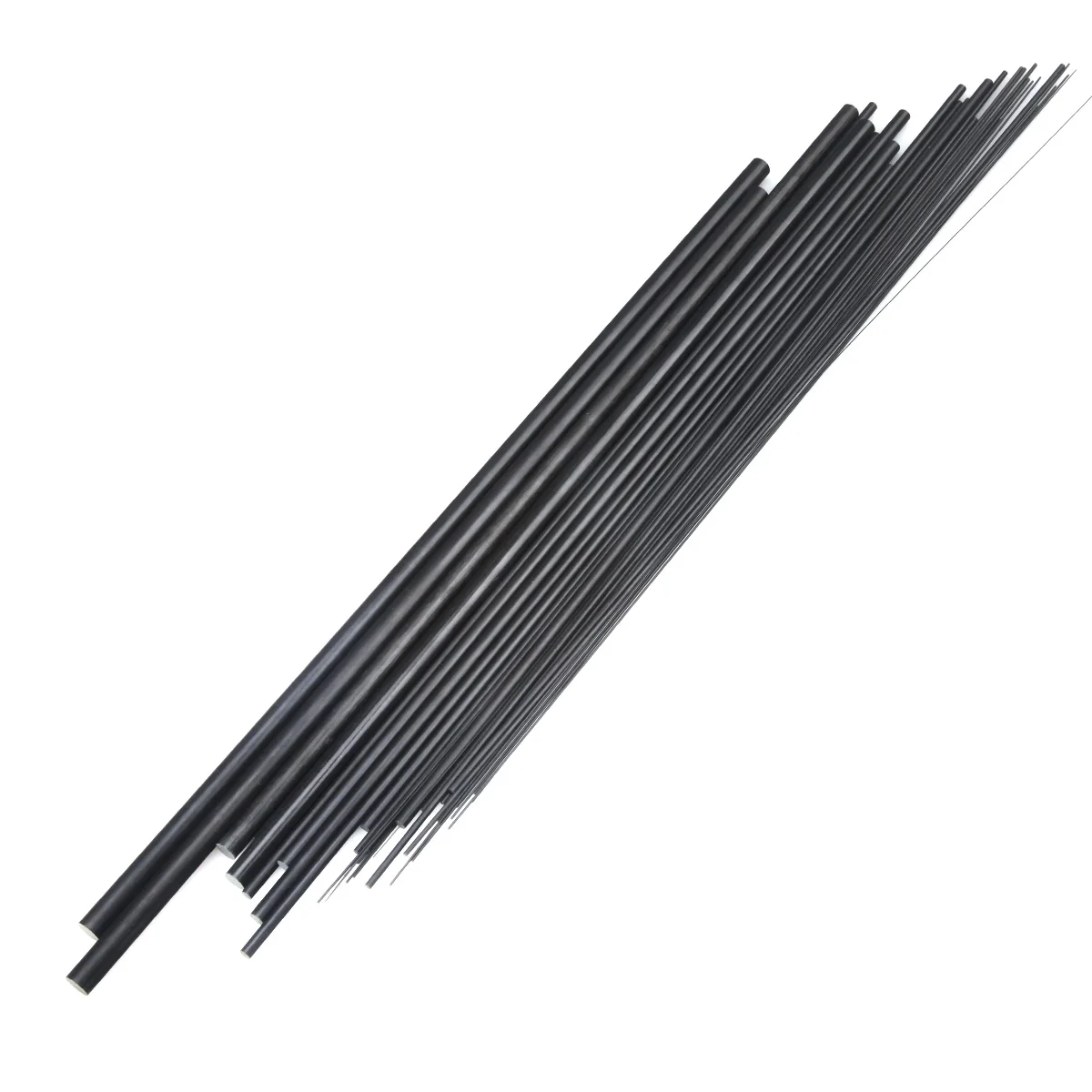 Carbon Fiber Solid Rods 0.5-12mm Diameter Cylindrical Shafts for RC Models & DIY Projects - High Strength Carbon Rod