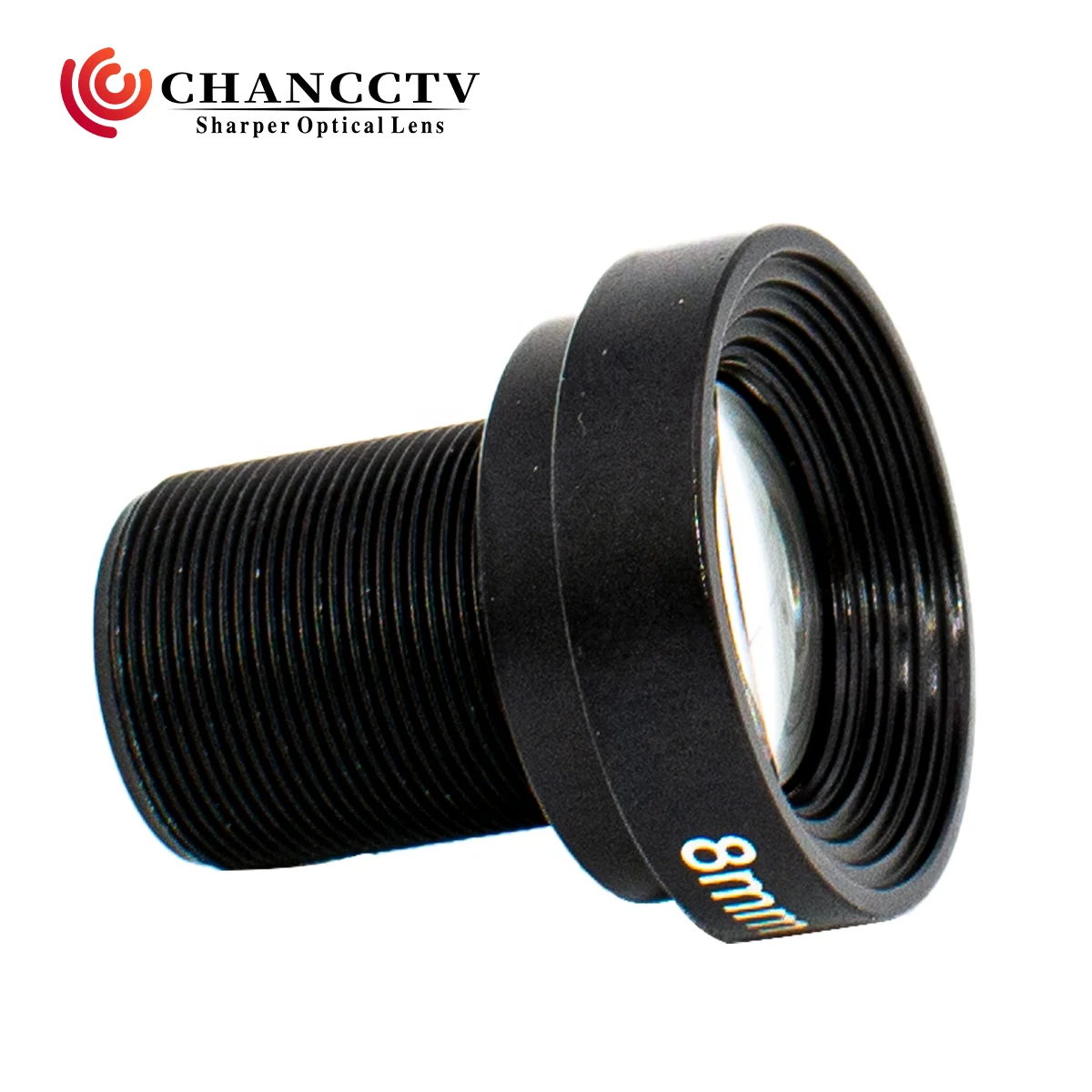 عدسة 1/1.8 بوصة 8 مم F5.6 M12 منخفضة التشويه بدون مرشح قطع IR لرؤية الماكينة