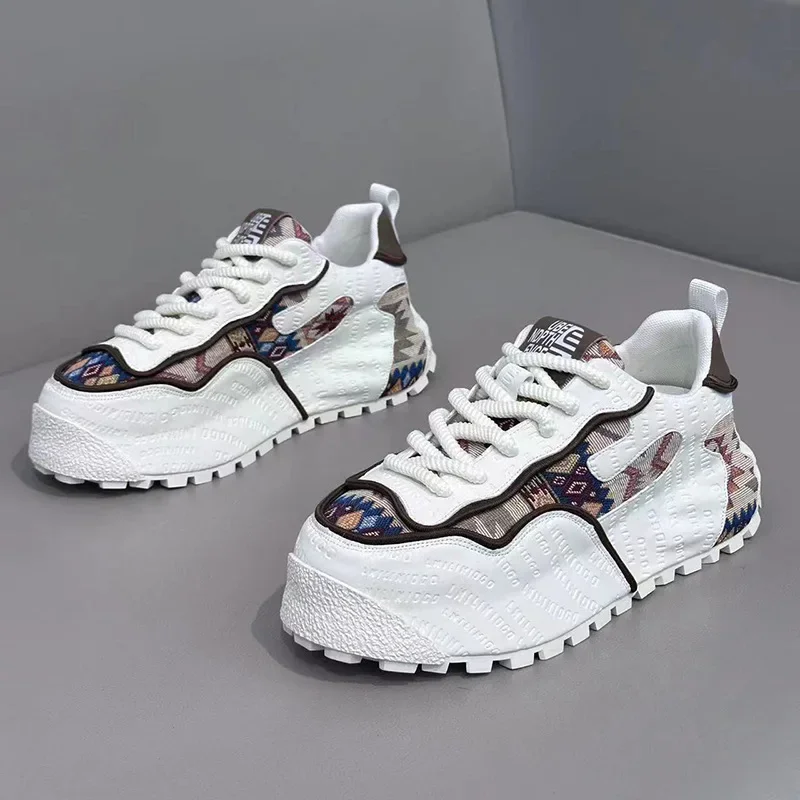 Spring Autumn New Luxury Men\'s Sneakers Tall Thick Bottom Fashion Casual Shoes Comfortable and Breathable Running Sports Shoes