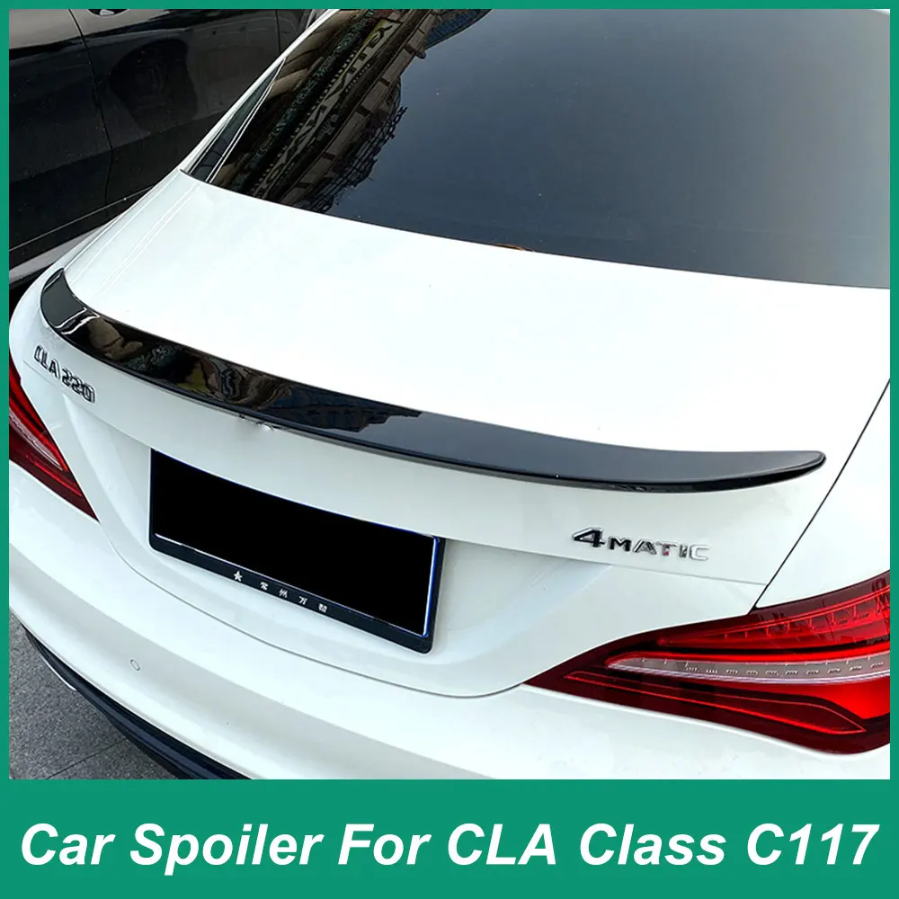 For Mercedes Benz CLA Class C117 2013-2019 CLA180 200 CLA45 AMG Rear Luggage Lid Spoiler Tail Modification ABS Automotive Access