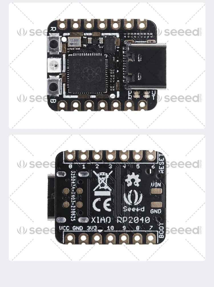 Seeed XIAO RP2040 Microcontroller Dual-core ARM Cortex M0+ 2MB Flash I2C/UART/SPI/SWD Port For Arduino/Micropython/CircuitPython view 2