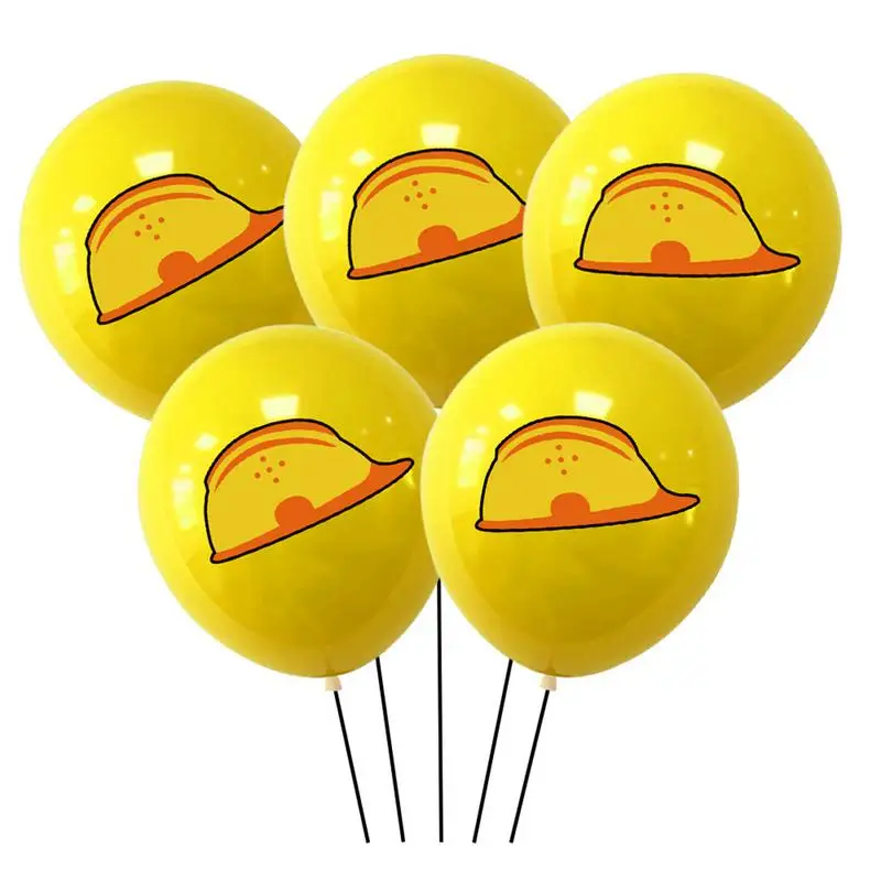 Construction Theme Birthday Party Dump Truck Party Decorations Banner Cake Toppers Balloons For Construction Birthday Themed image 3
