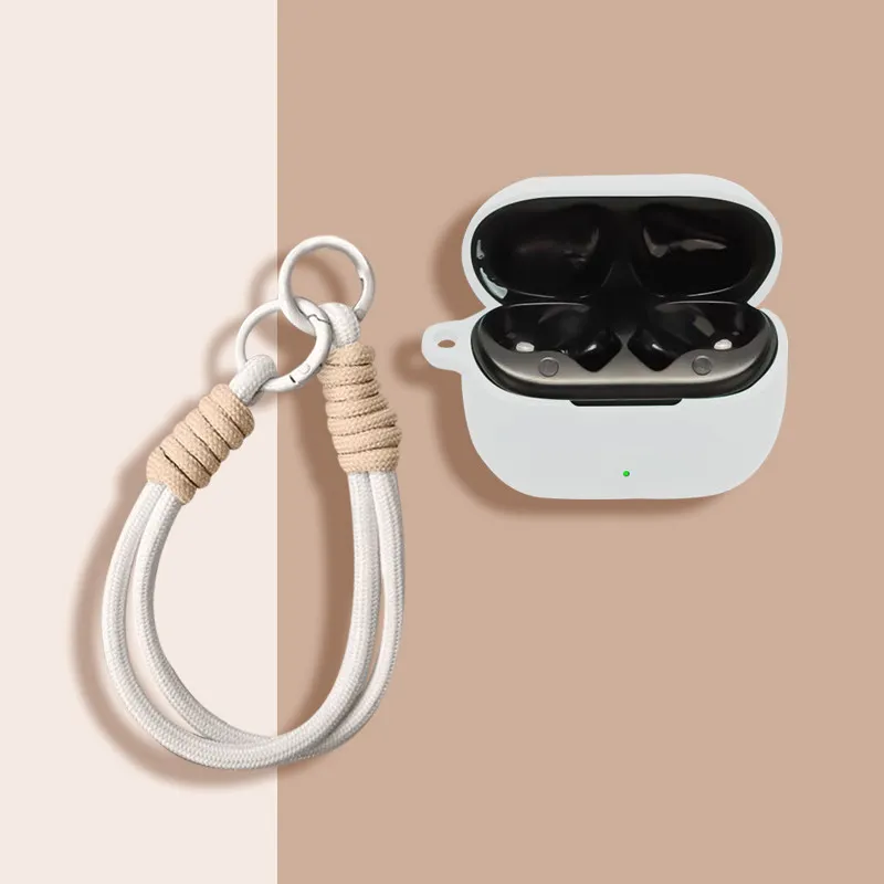 Soft Silicone Earphone Cases with Hook Washable Protective Cover Shockproof Dustproof Replacement for SoundPeats Q3 Pro