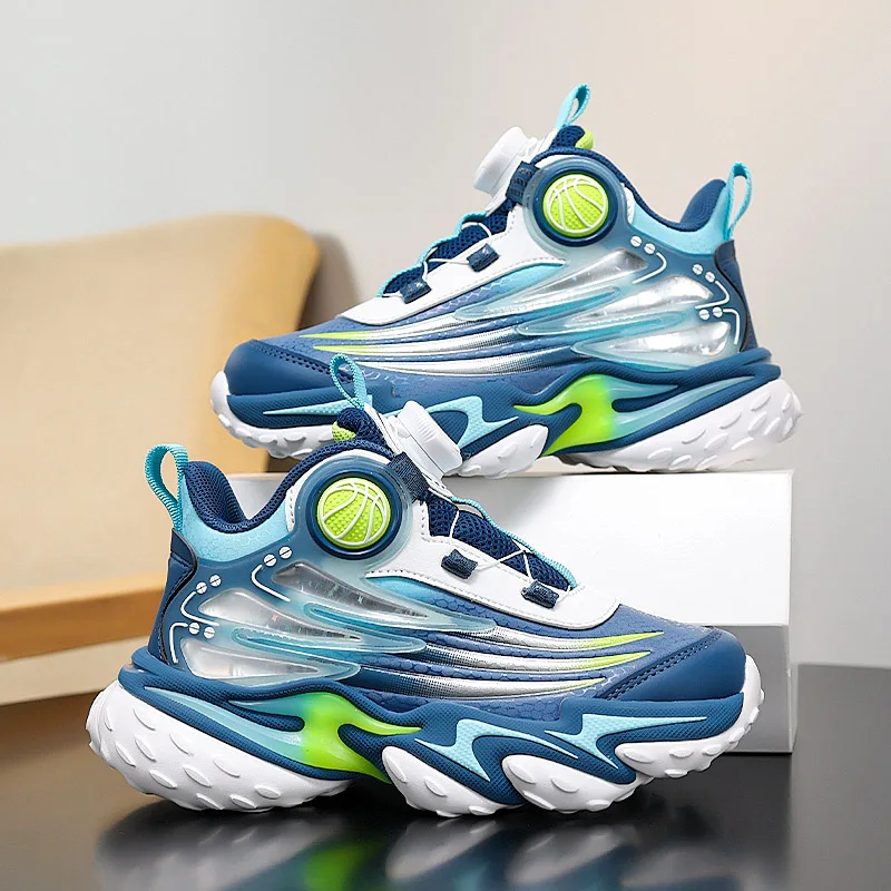 

Children‘s Basketball Shoes Non-slip Basketball Training Sneakers Boys Girls Cushioned Athletic Shoes Breathable Jogging Shoes