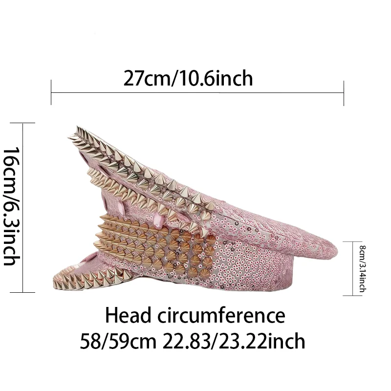 HongLuan Yellow Laser Leather Loop Captain Hat Rhinestone & Military Caps for Woman, Rave Festivals Accessories ＆ Party Cap Man