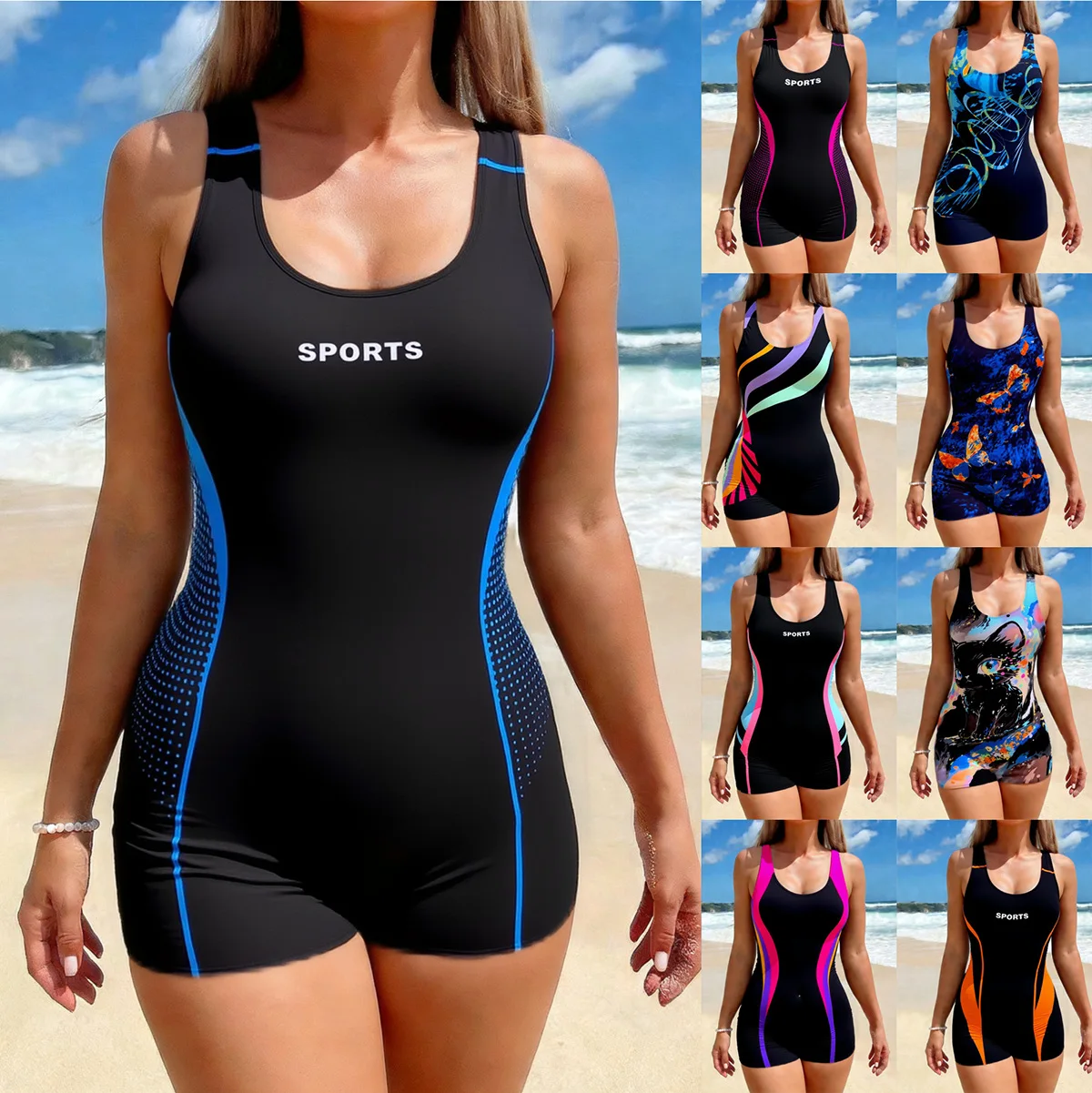 

Новый женский купальник больших размеров 2026 года: сексуальный, на бретельках, пуш-ап, цельный, летний, бразильский пляжный купальник