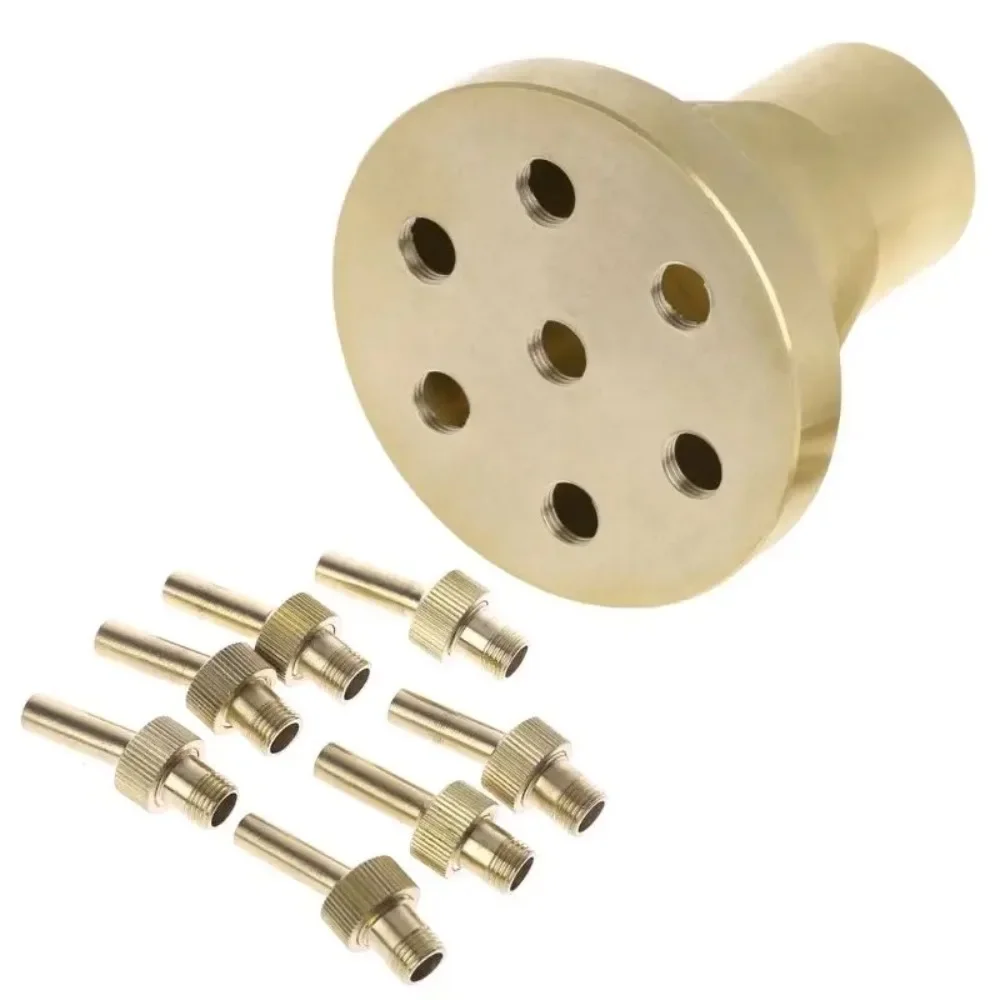Brass Center Straight Style Fountain Nozzle 1/2