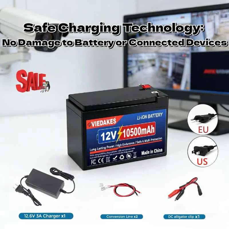 

100% Capacity 12V 10500mAh 18650 Lithium Battery 1000+ Cycles – Large Capacity Storage for Solar Street Light System