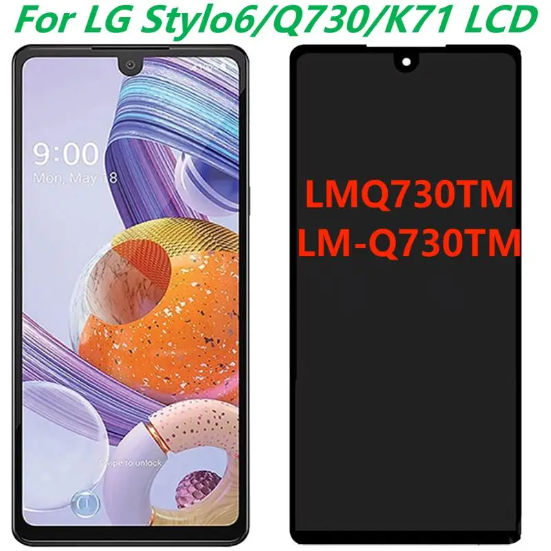 

6.8 For LG Stylo6/Q730/k71 LCD Display With Frame LG LM-Q730TM LMQ730TM LCD Touch Screen Digiziter Assembly Sensor Panel