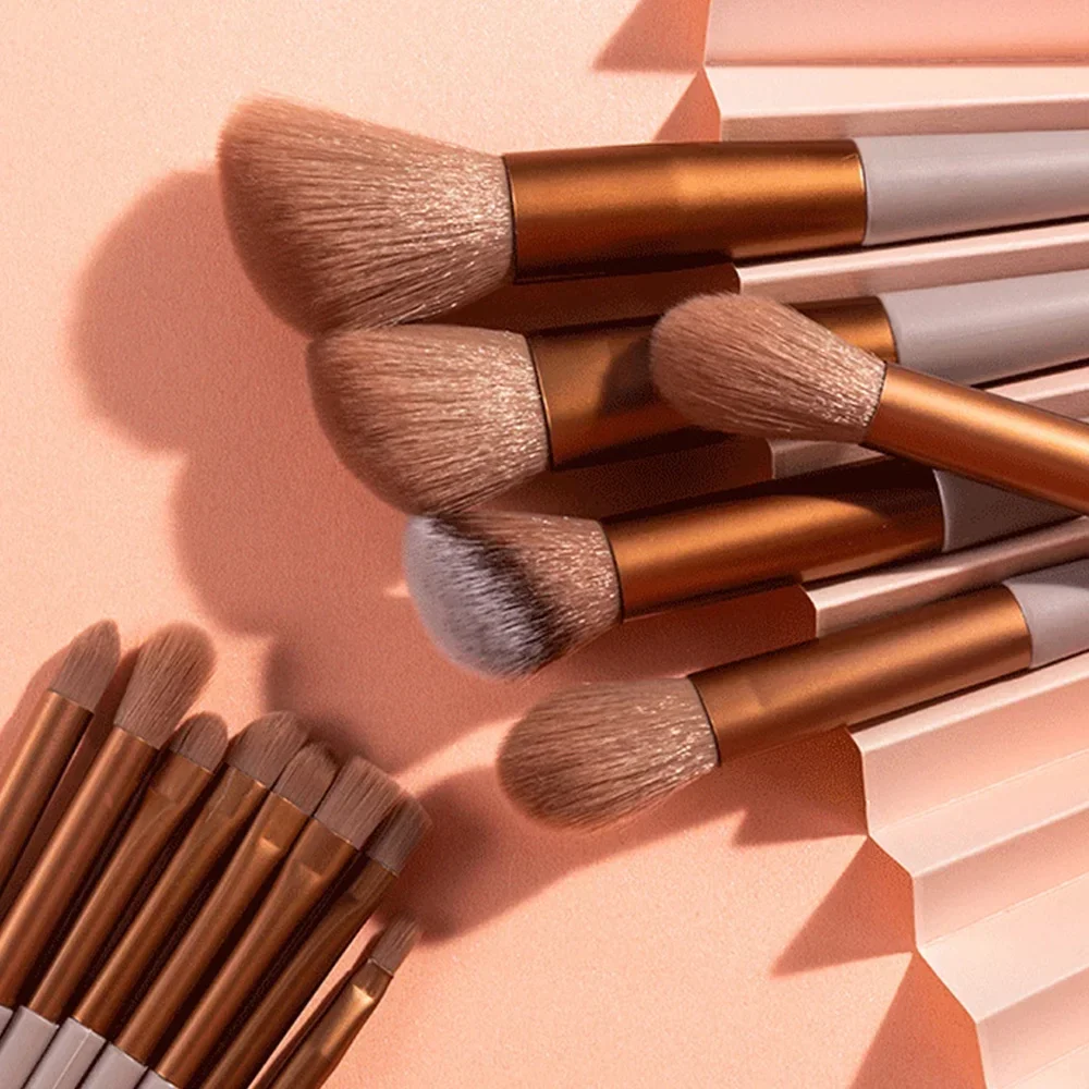 13-teiliges Make-up-Pinsel-Set für Foundation, Puder, Lidschatten, Blending, Rouge-Pinsel-Set, professionelle Schönheit, Make-up-Tools für Augen, Augenbrauen, Gesicht
