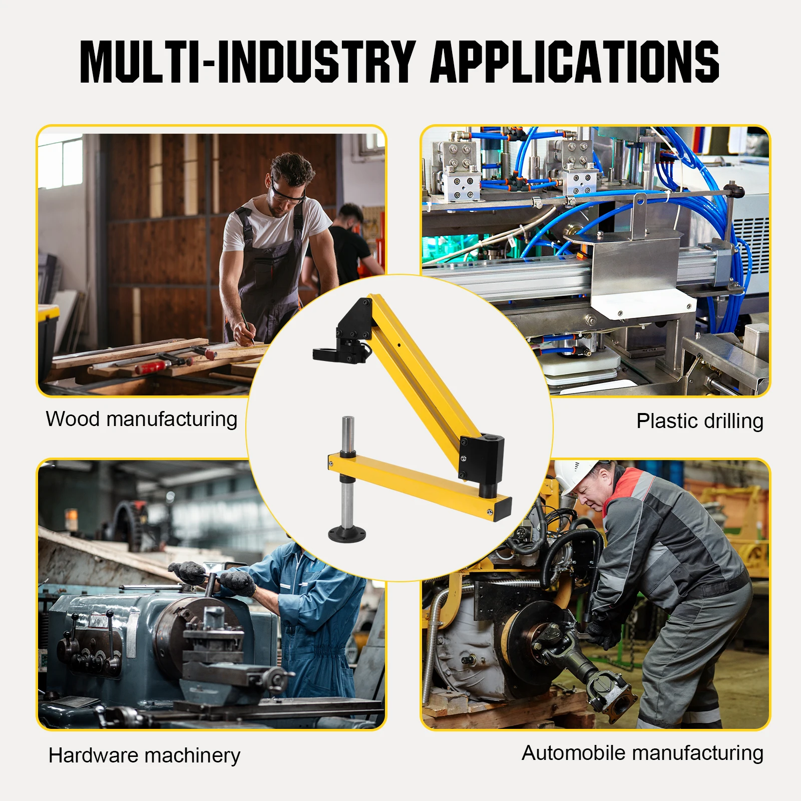 

Pneumatic Tapping Machine Arm Aluminum Alloy Chamfering Tapping Machine High Strength Handheld Hardware Tool