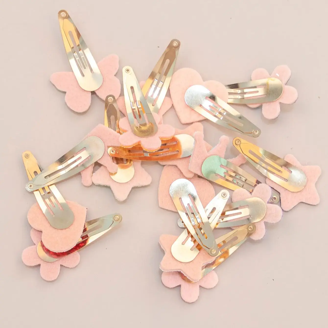 10/20/30pcs Girls Cute Star Hair Clips Kids Lovely Heart Flower Crown Hairpins Headband Barrettes Kids Hair Accessories