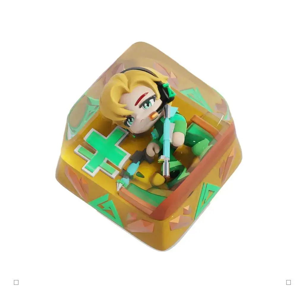 

Колпачки для механической клавиатуры Delta Force Roy Smee в стиле аниме, DIY 1U, кастомные, авторские, милые, из смолы, подарки для ПК