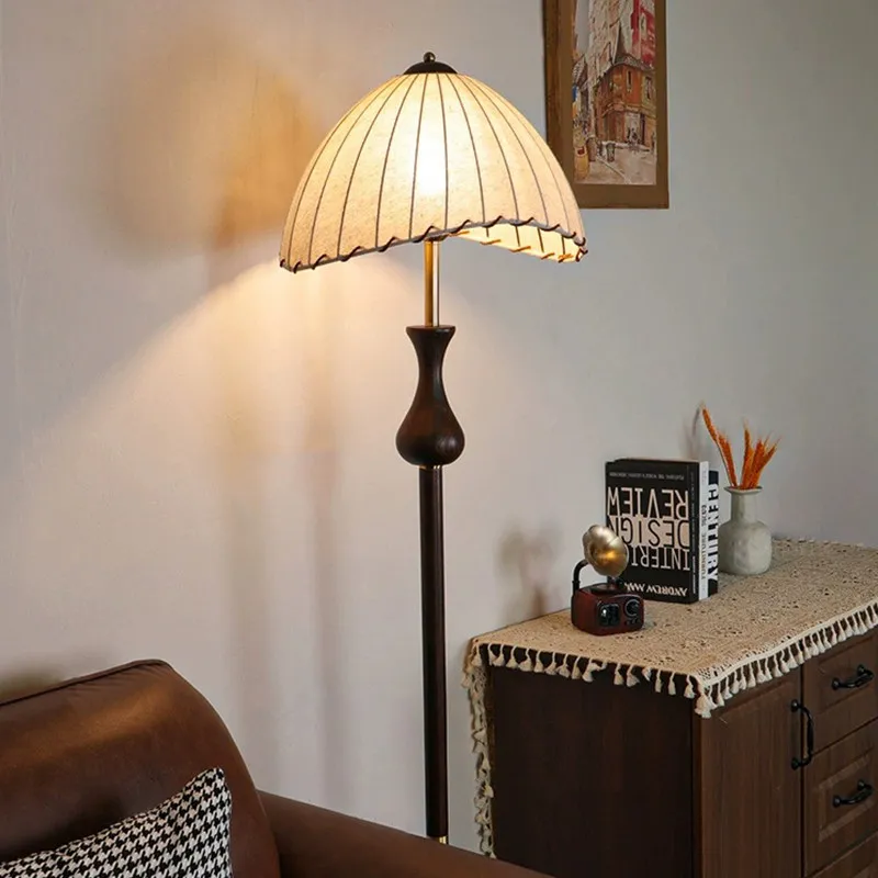 

Винтажный напольный светильник в стиле Ваби-Саби середины века, роскошный, для гостиной, спальни, прикроватный, для кабинета, чайной, в стиле Дзен, напольные лампы