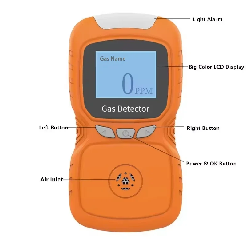 for Portable Sound Light Vibration Alarm Nh3 Gas Analyzers Ammonia Detector Sensor Air Quality Monitoring System